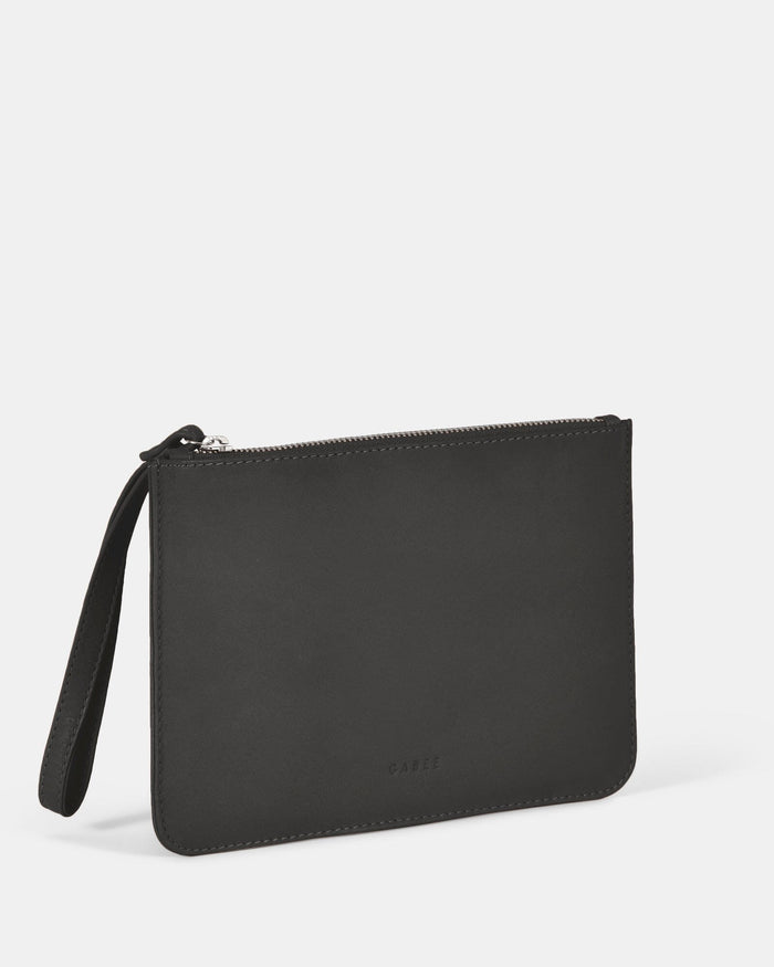Queens Leather Pouch - Black