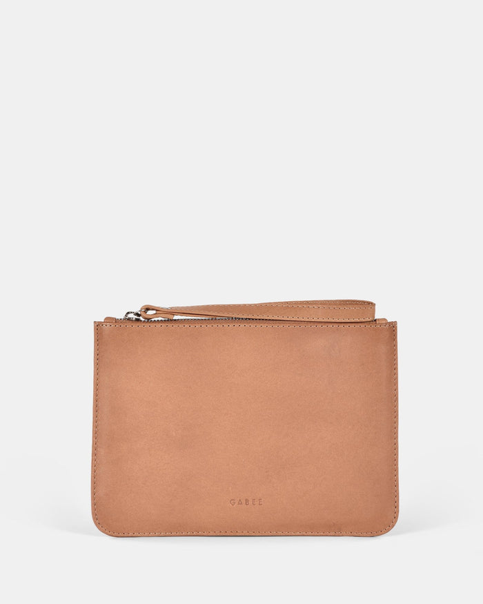 Queens Leather Pouch - Camel