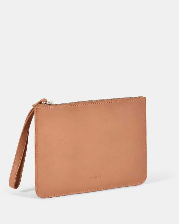 Queens Leather Pouch - Camel