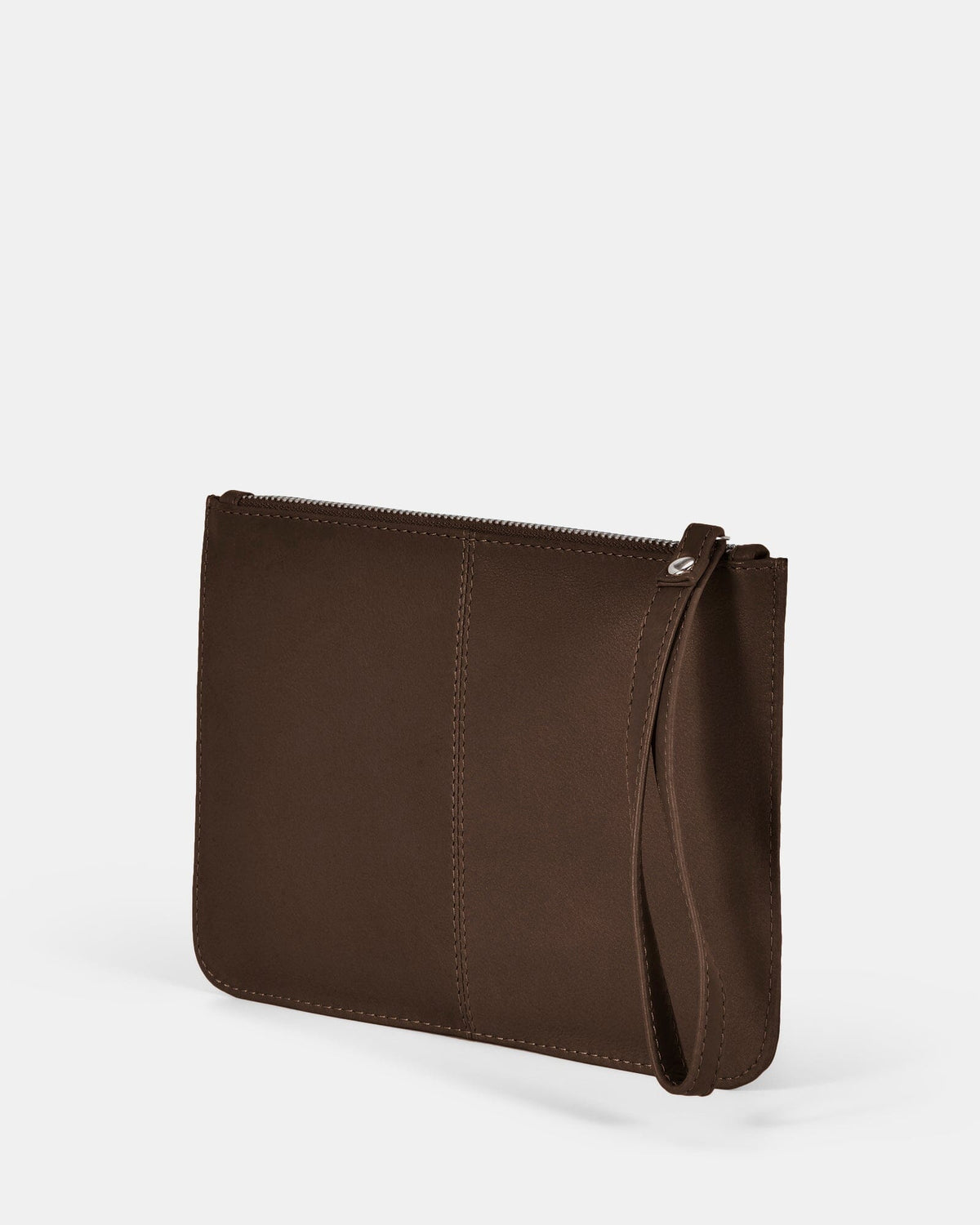 Queens Leather Pouch - Chocolate