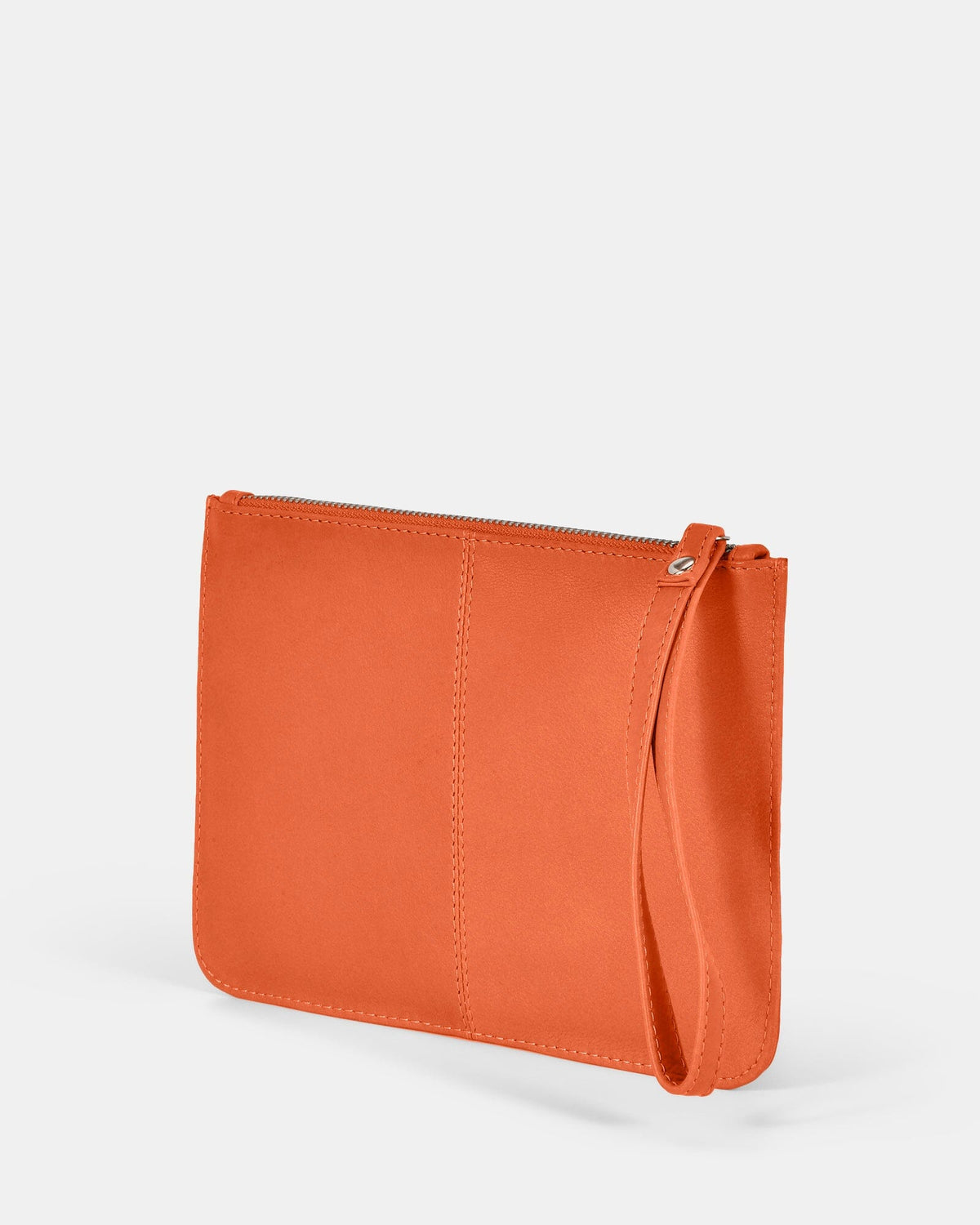 Queens Leather Pouch - Orange