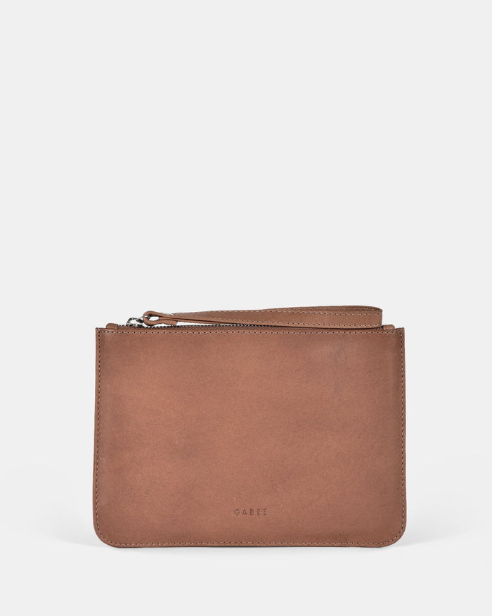 Queens Leather Pouch - Taupe