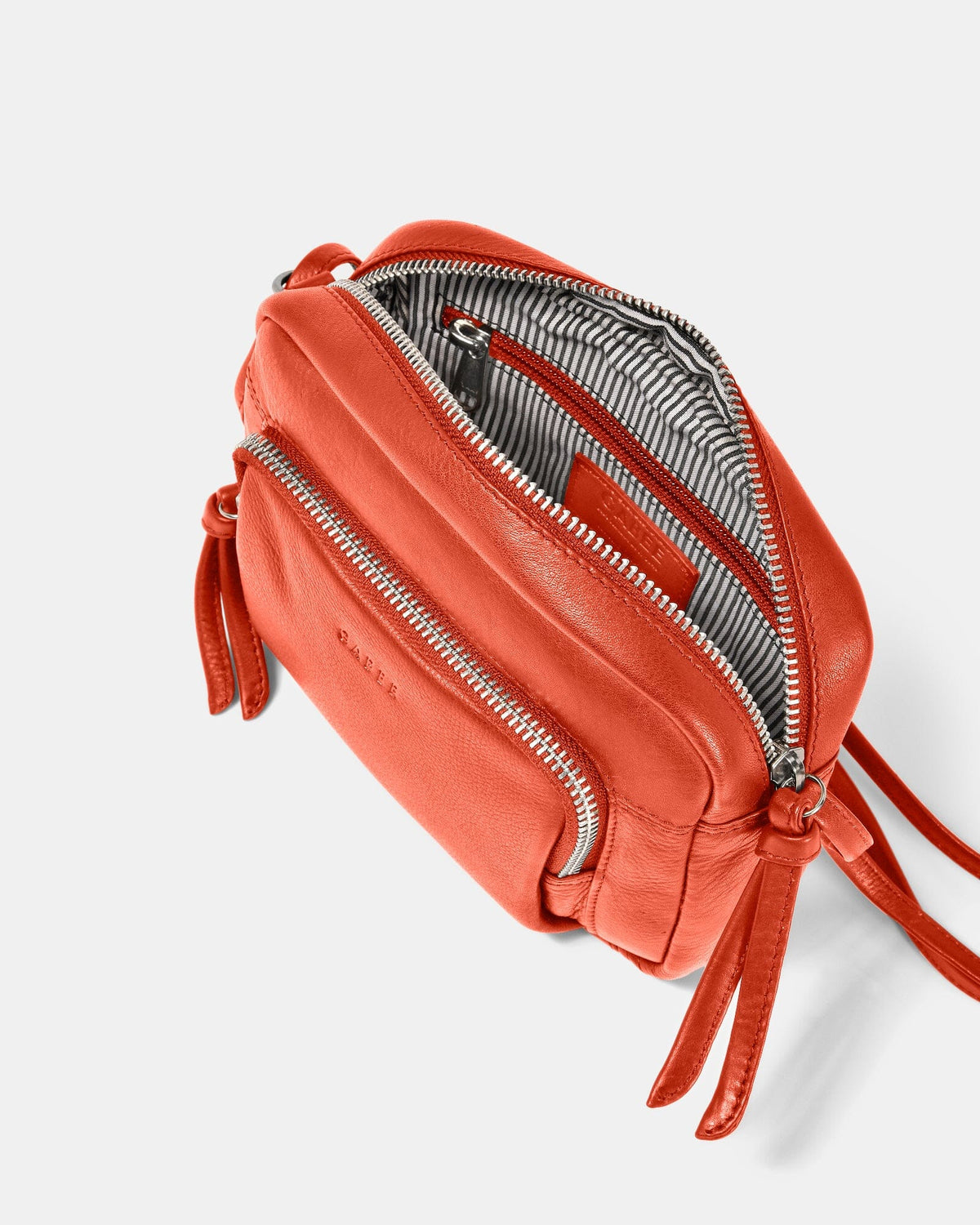 Regan Soft Leather Crossbody - Coral
