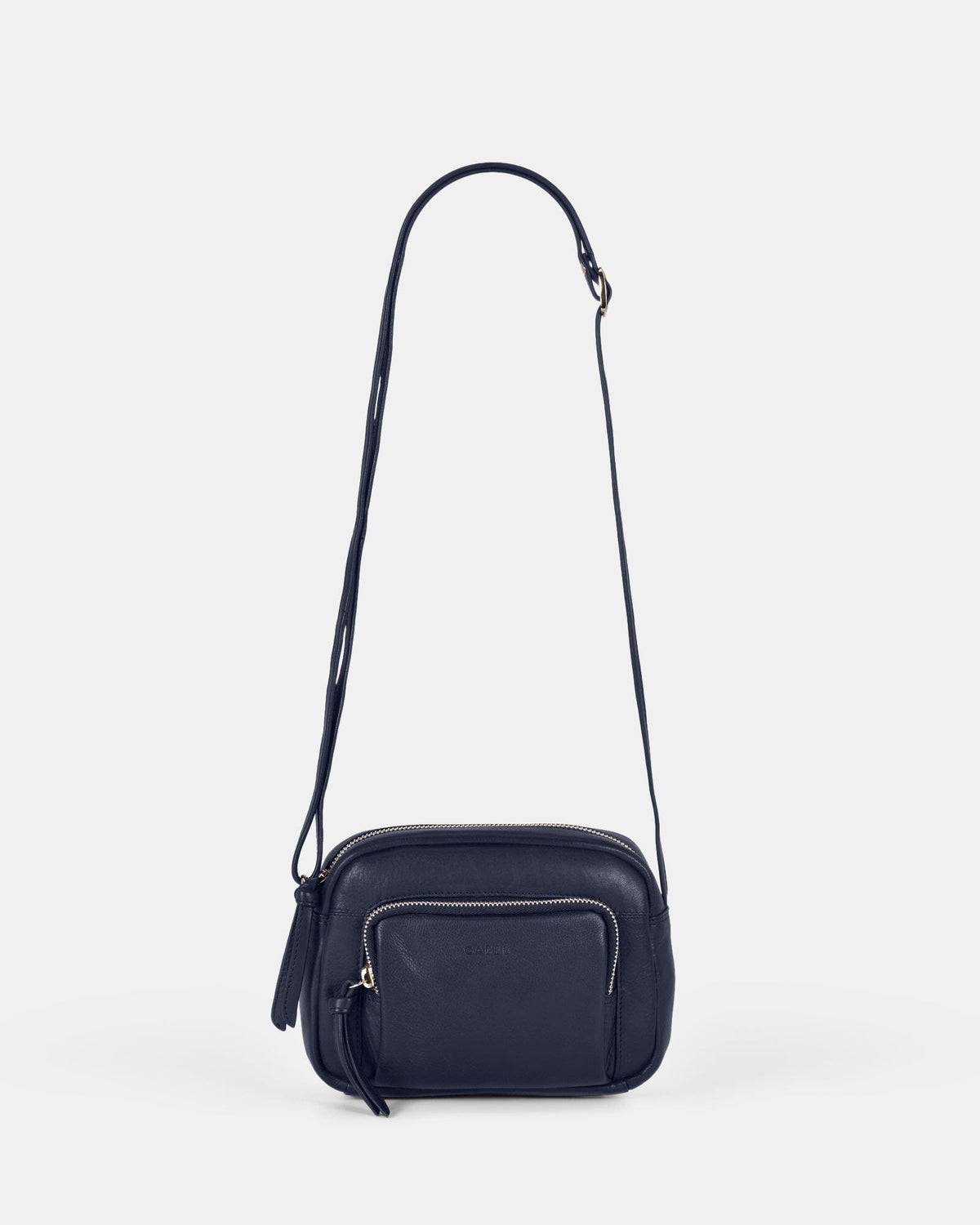 Regan Soft Leather Crossbody - Navy