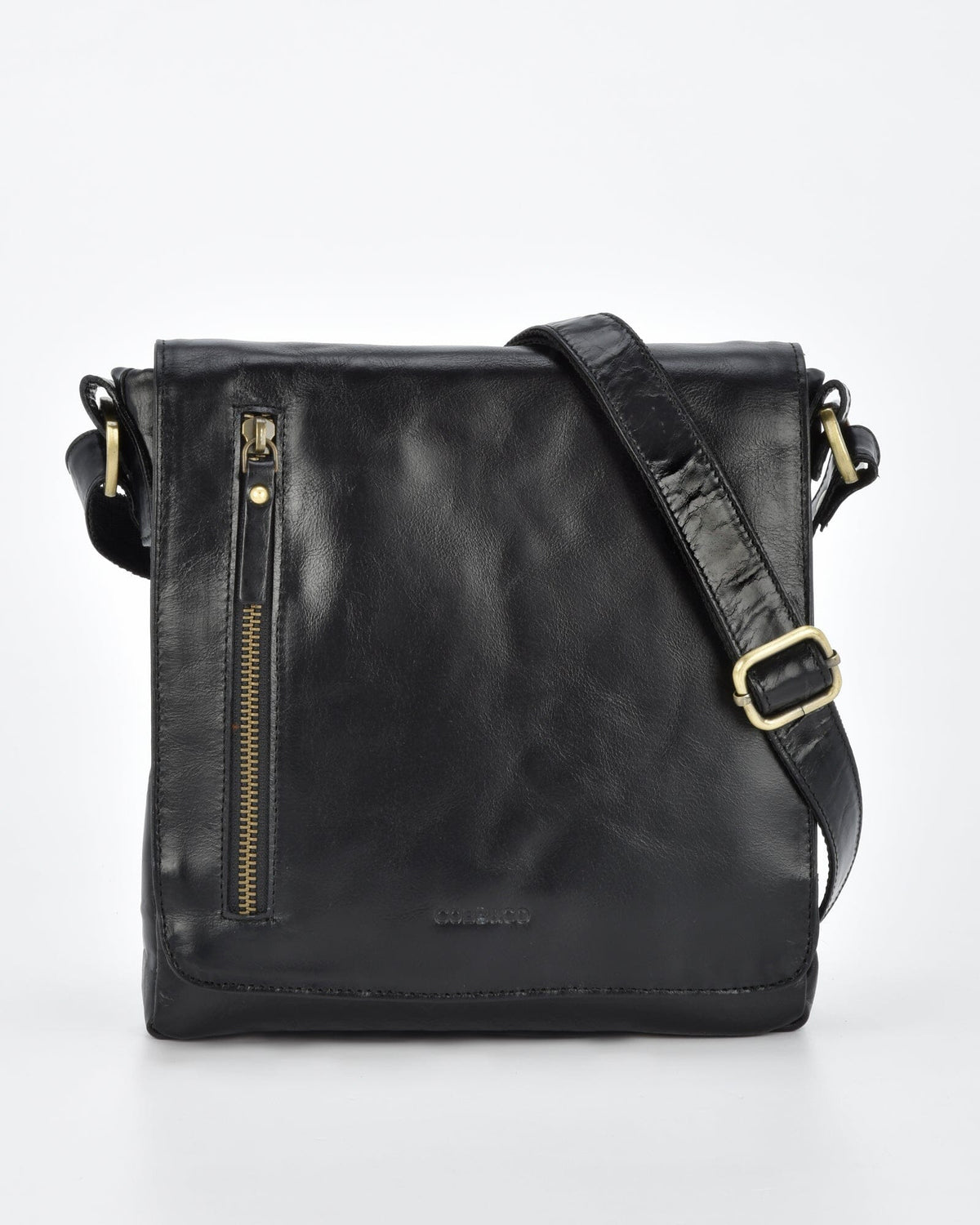 Richmond JR. RFID Leather Satchel - Black