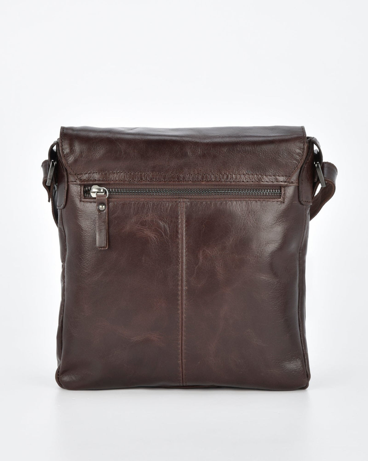 Richmond JR. RFID Leather Satchel - Chocolate