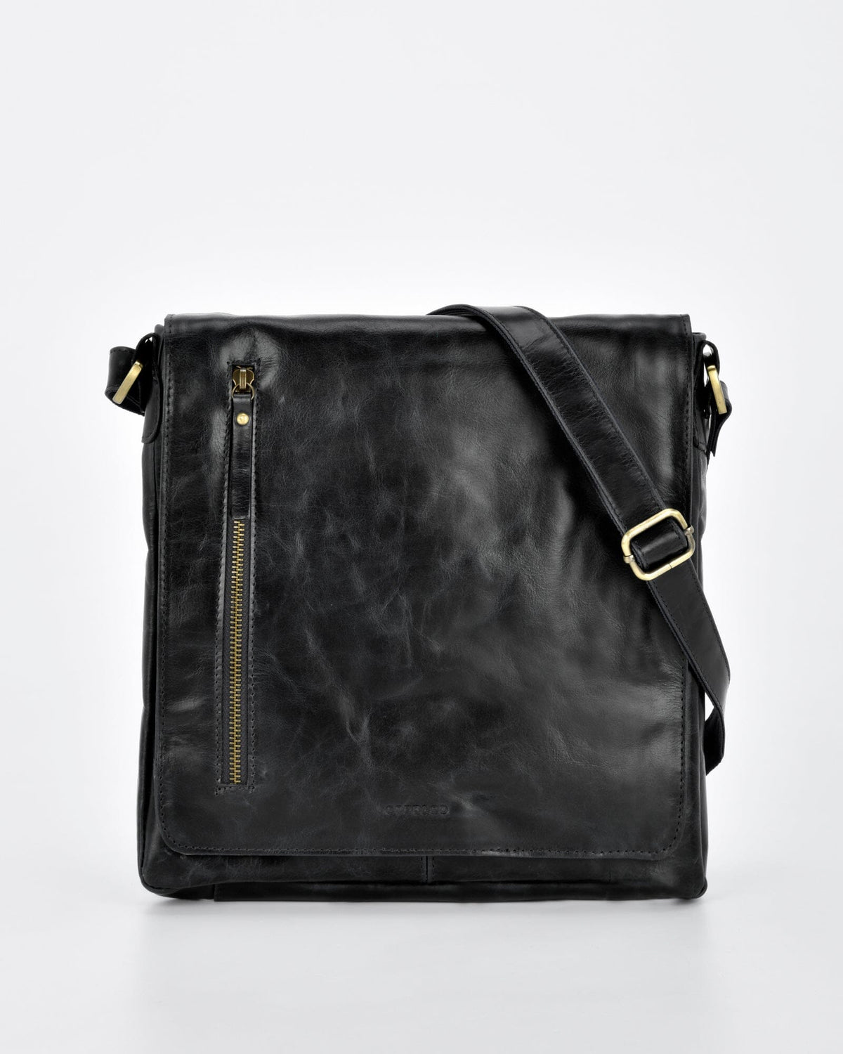 Richmond RIFD Leather Satchel (Large) - Black