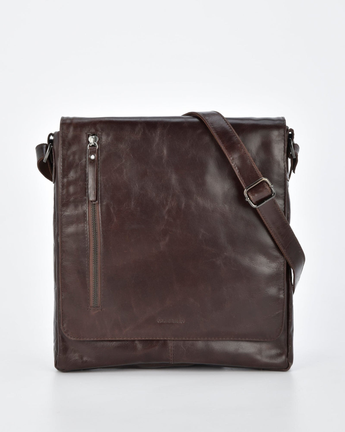 Richmond RIFD Leather Satchel (Large) - Chocolate