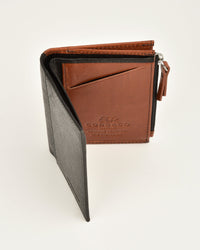 Ridley RFID Leather Card Holder & Zipped Coin Pocket