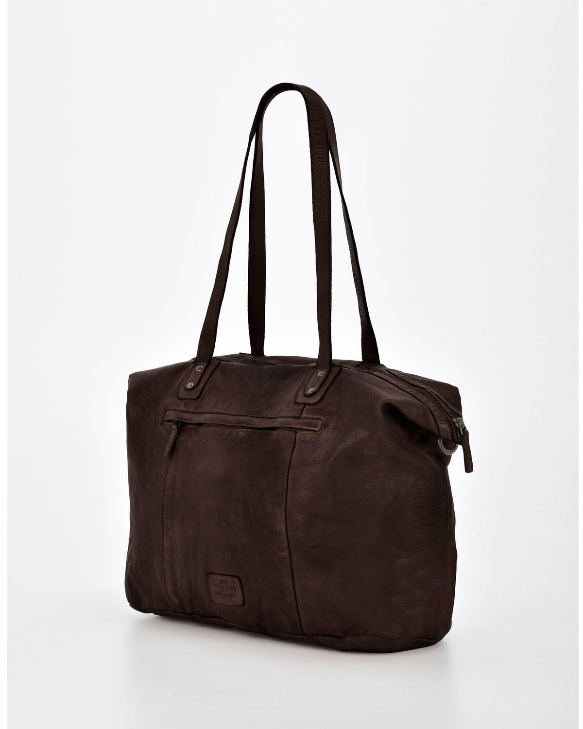 Rochester Rugged Leather Large Weekend Duffel - Chocolate