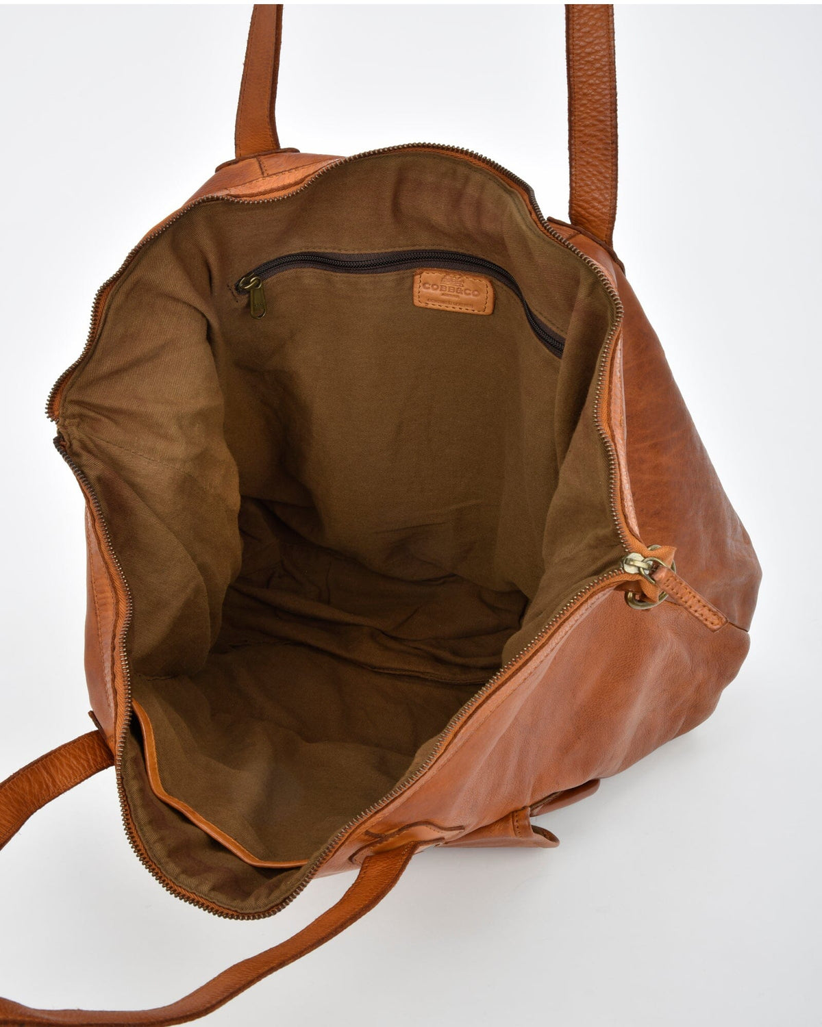Rochester Rugged Leather Large Weekend Duffel - Cognac