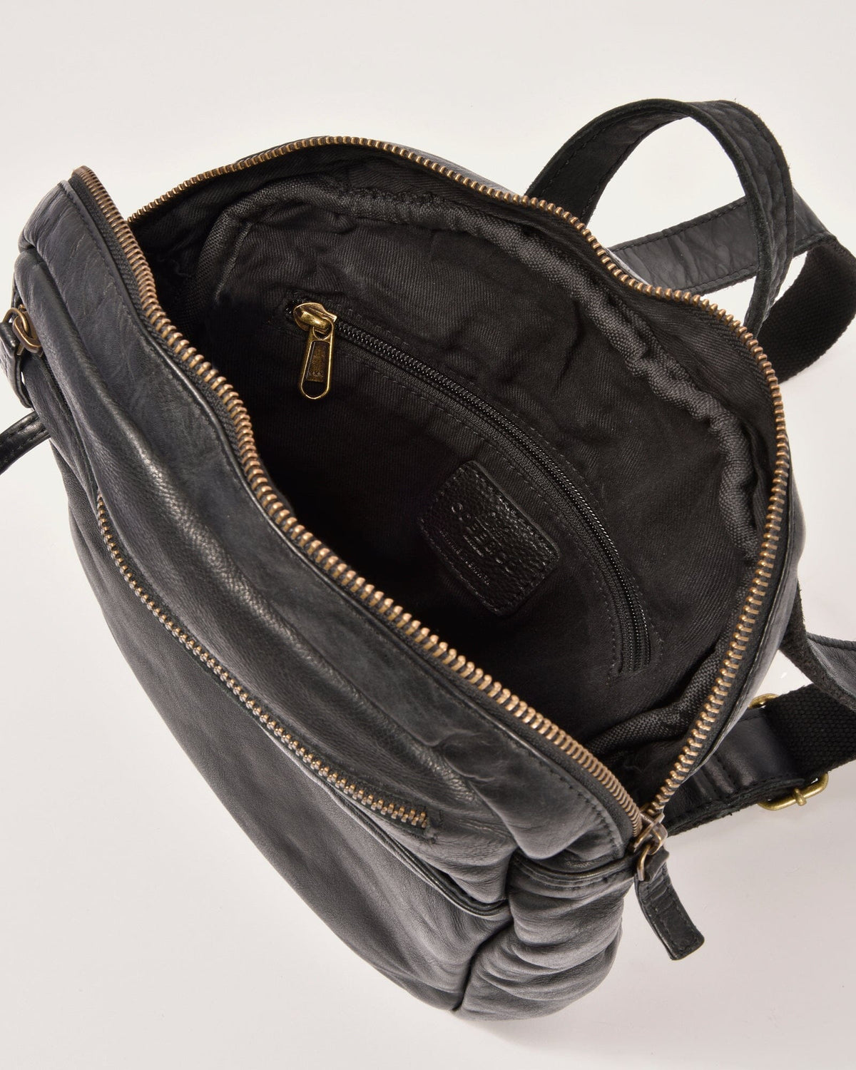 Rocklea Leather Backpack - Black