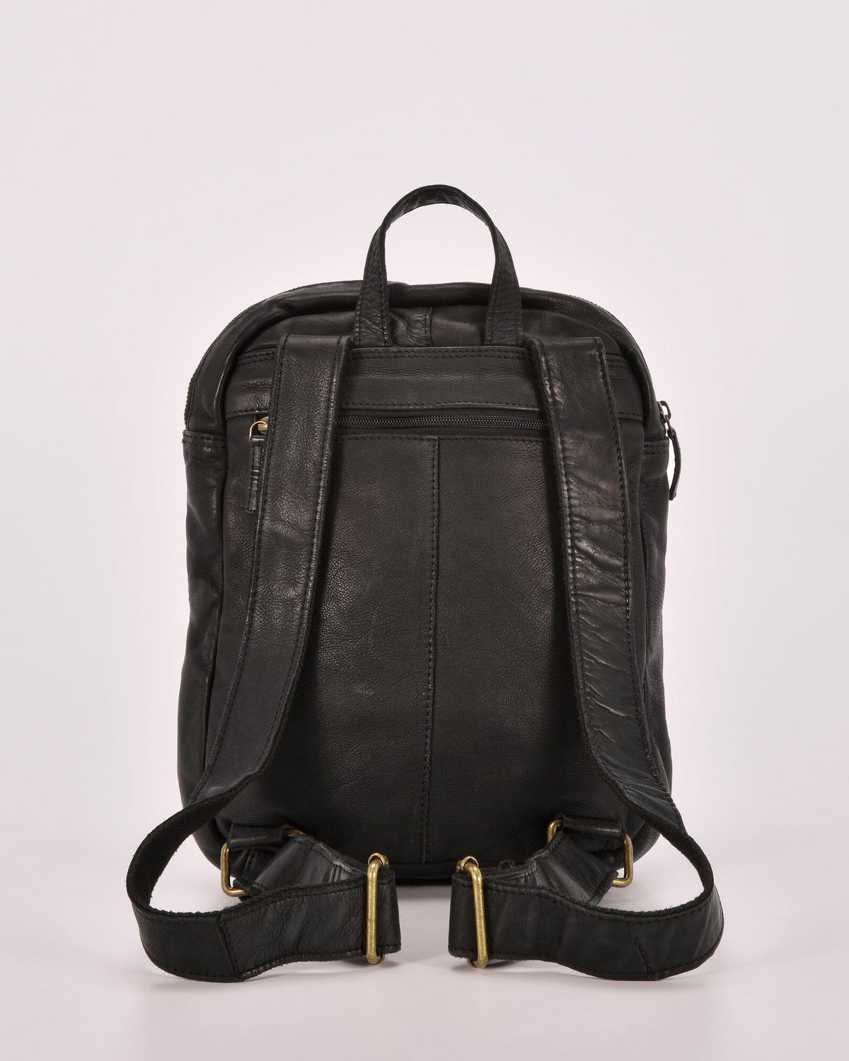 Rocklea Leather Backpack - Black
