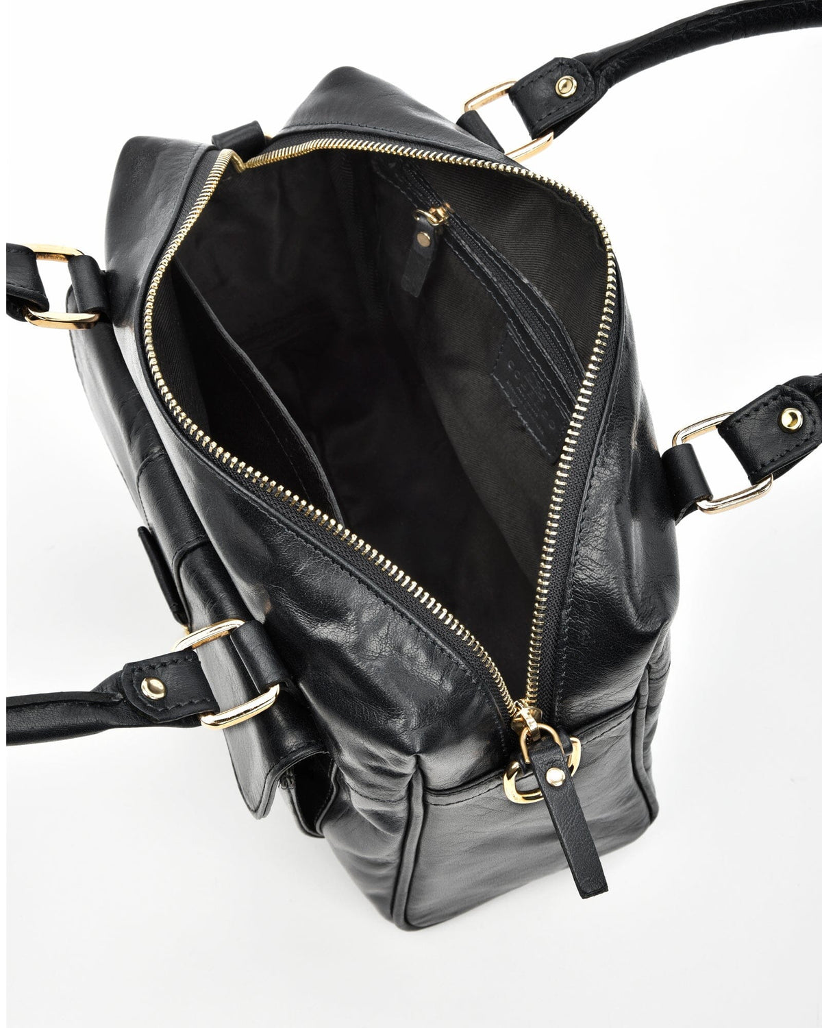 Rosehill Classic Leather Shoulder Bag - Black