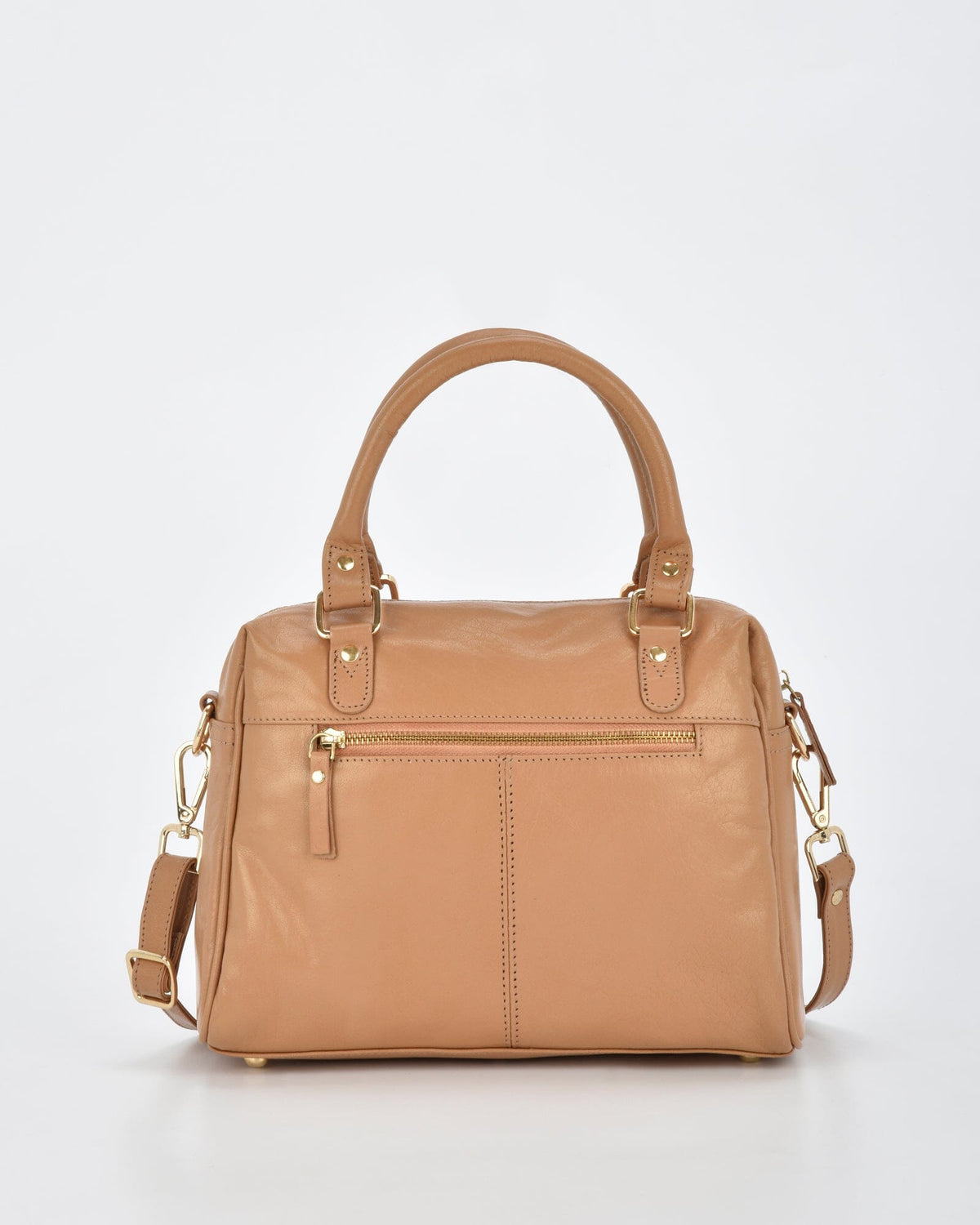 Rosehill Classic Leather Shoulder Bag - Camel
