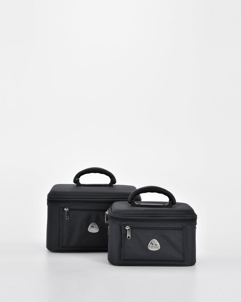 Serengeti Beauty Case Set Of 2 - Black