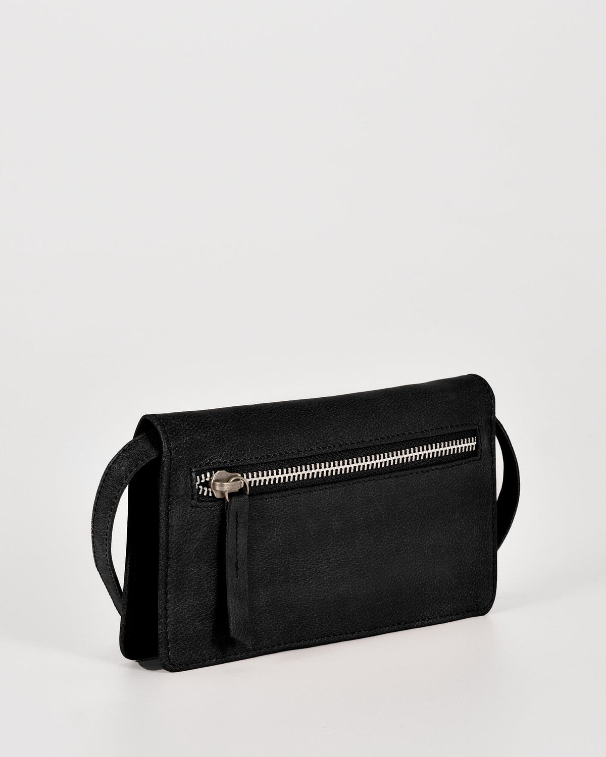 Stirling Leather Smart-Phone Wallet Crossbody - Black