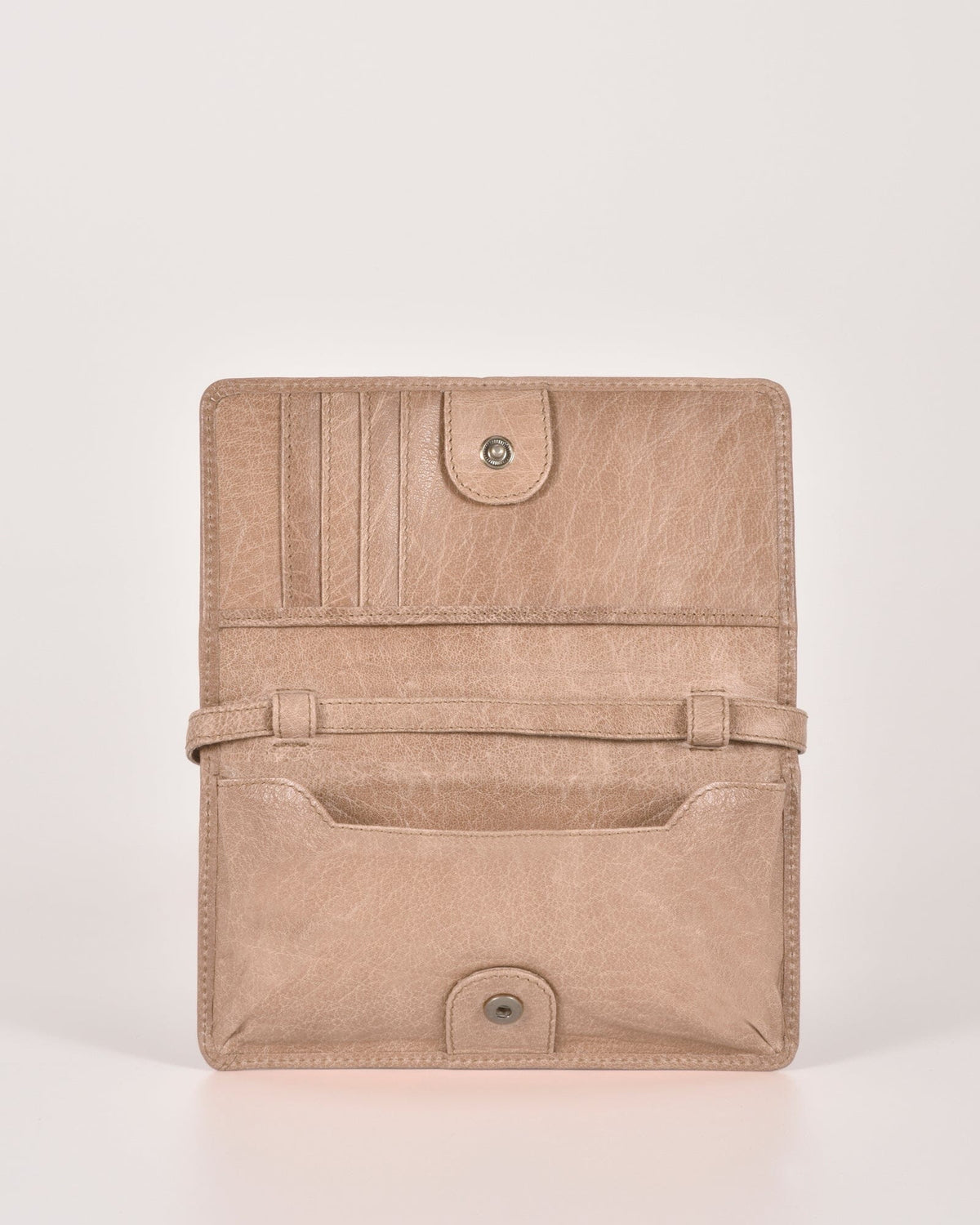 Stirling Leather Smart-Phone Wallet Crossbody - Blush