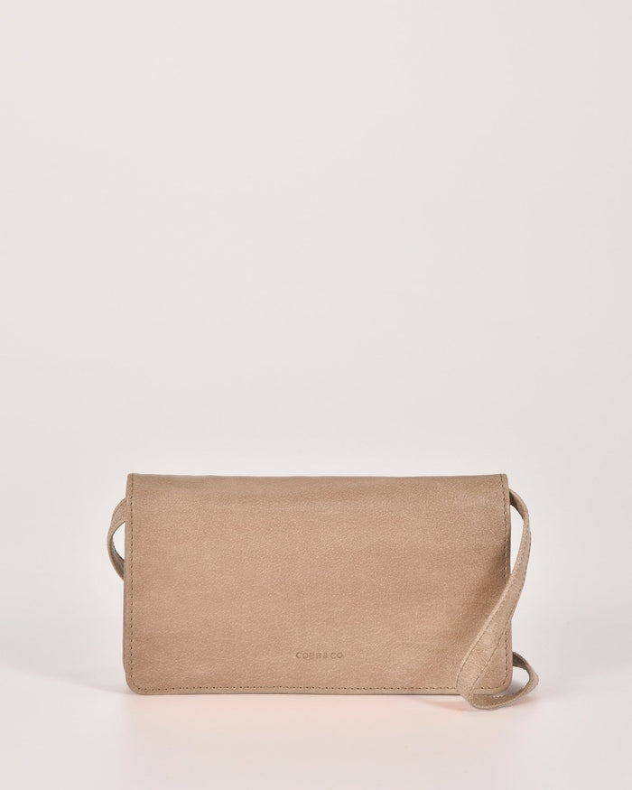 Stirling Leather Smart-Phone Wallet Crossbody - Blush