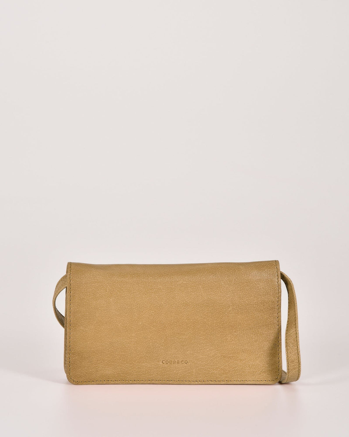 Stirling Leather Smart-Phone Wallet Crossbody - Camel