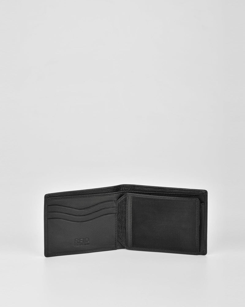 Stynes Leather Fold Out with Coin Pouch RFID Wallet