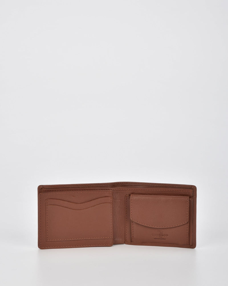 Stynes Leather Fold Out with Coin Pouch RFID Wallet