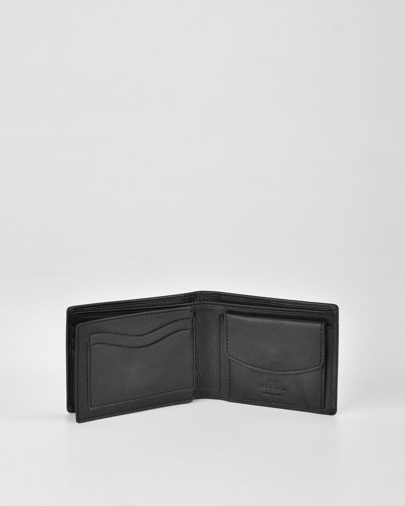 Stynes Leather Fold Out with Coin Pouch RFID Wallet