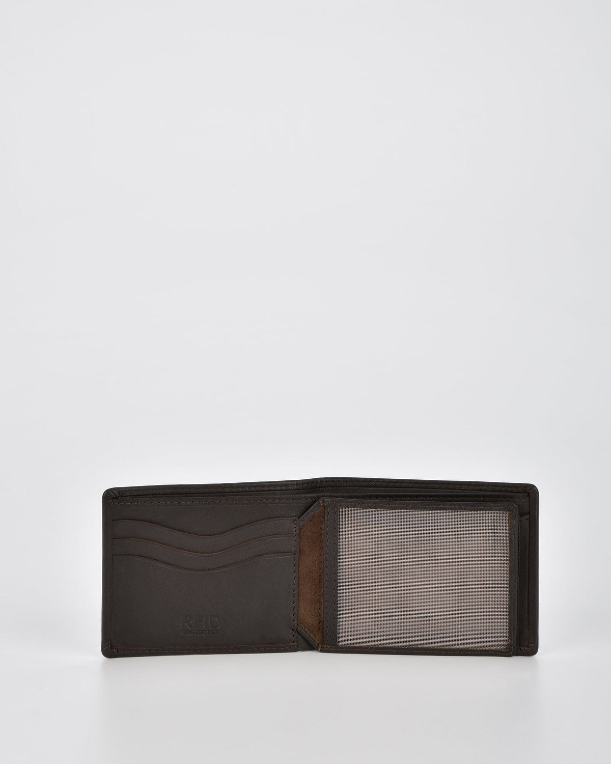 Stynes Leather Fold Out with Coin Pouch RFID Wallet