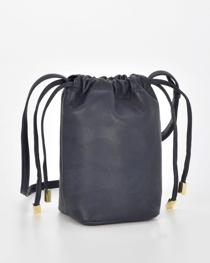 Susie Soft Leather Drawsting Crossbody