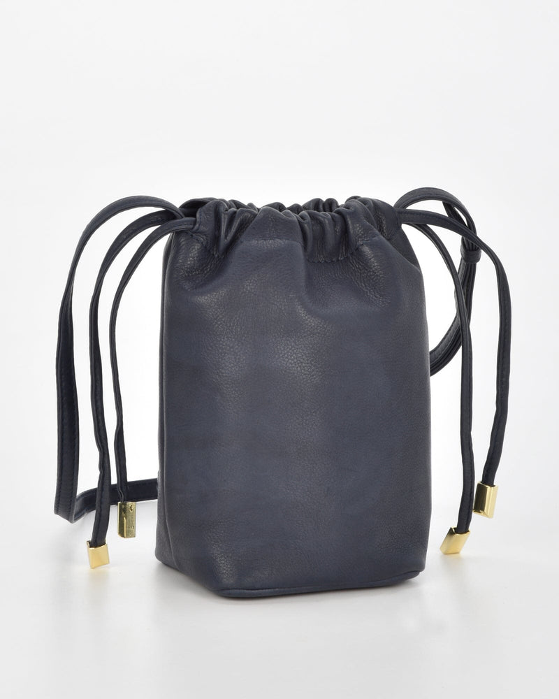 Susie Soft Leather Drawsting Crossbody