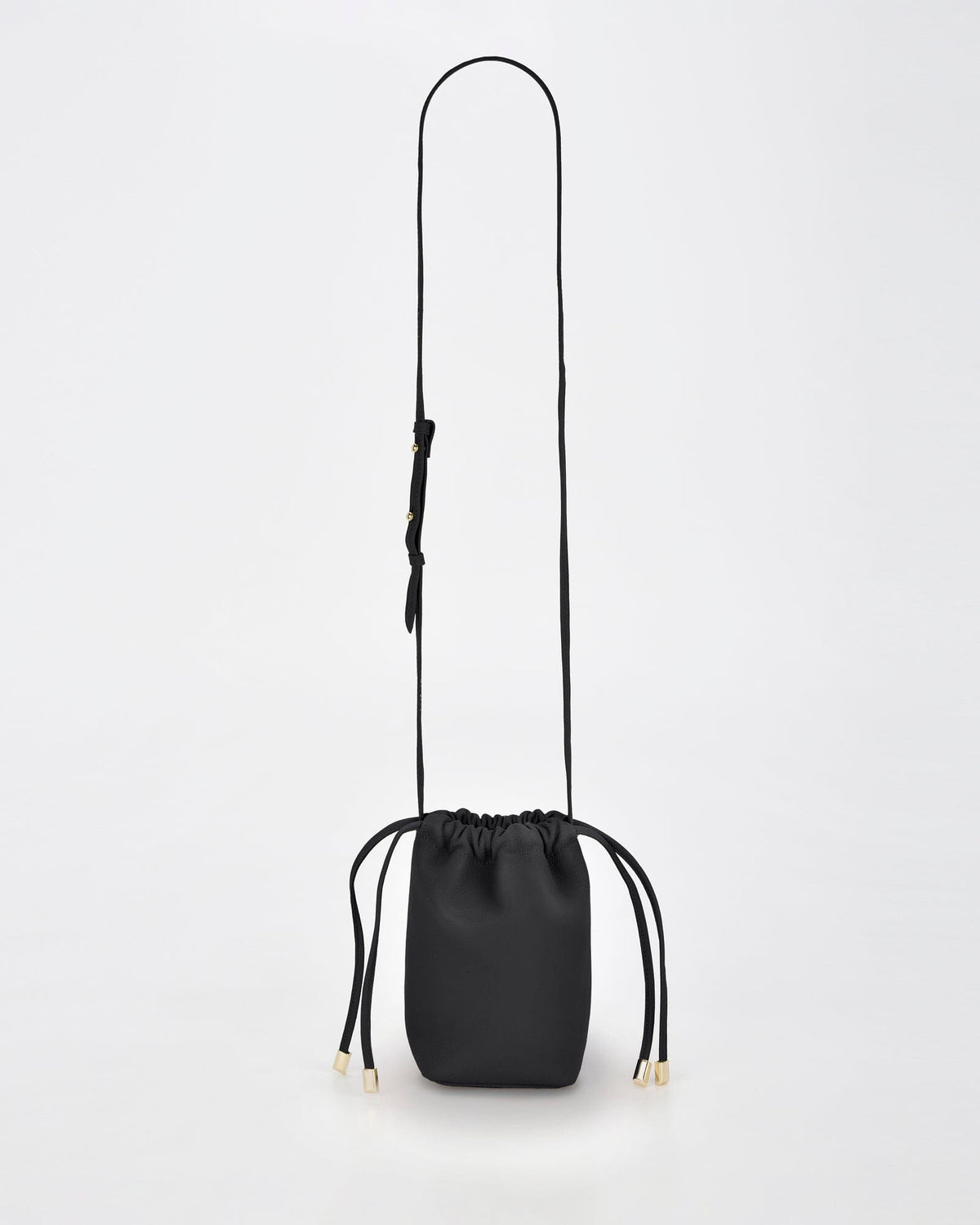 Susie Soft Leather Drawsting Crossbody