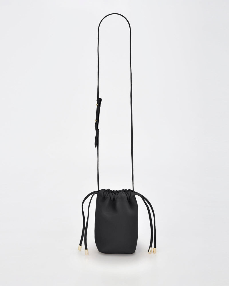 Susie Soft Leather Drawsting Crossbody