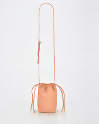 Susie Soft Leather Drawsting Crossbody