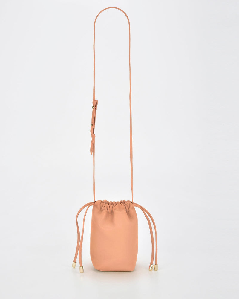 Susie Soft Leather Drawsting Crossbody