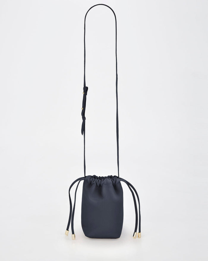 Susie Soft Leather Drawsting Crossbody