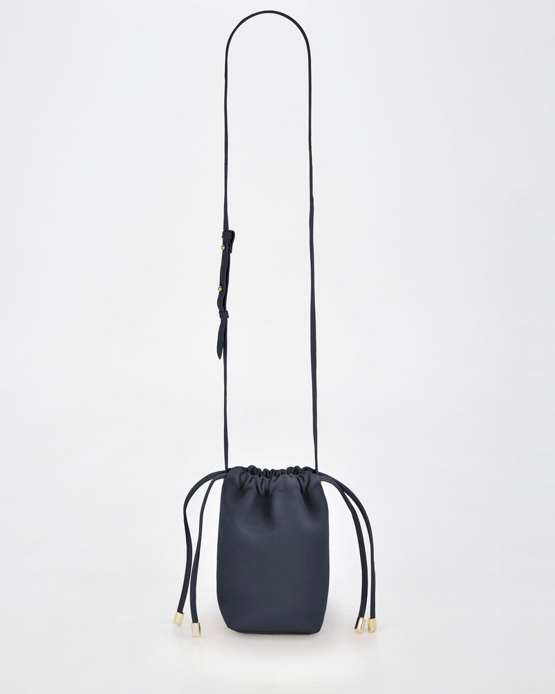 Susie Soft Leather Drawsting Crossbody