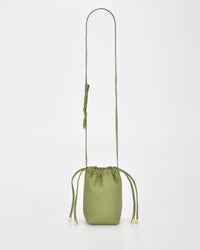 Susie Soft Leather Drawsting Crossbody