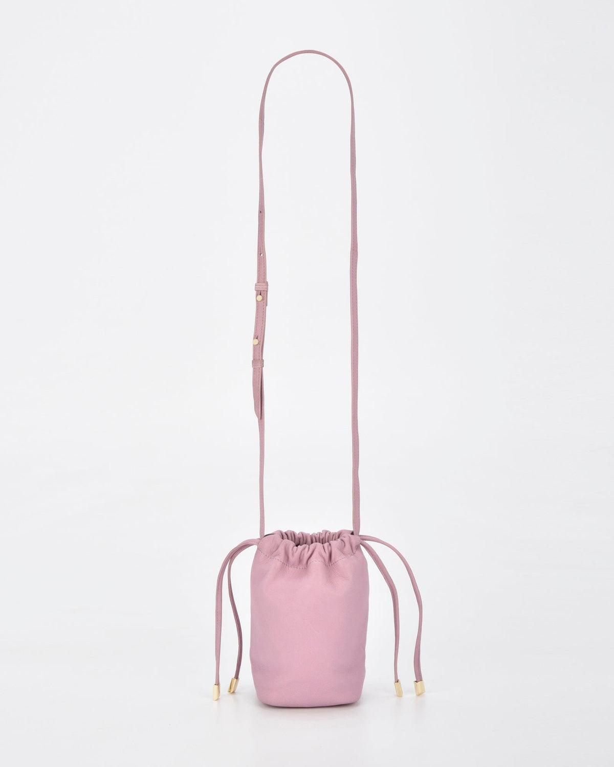 Susie Soft Leather Drawsting Crossbody