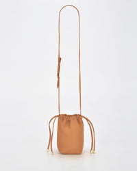 Susie Soft Leather Drawsting Crossbody