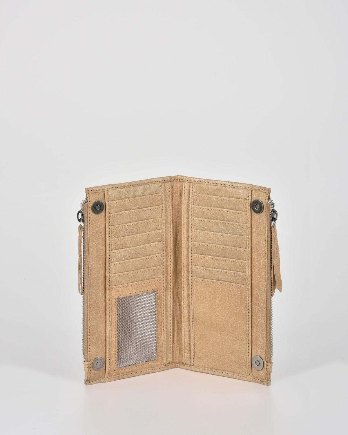 Taree Soft Leather Pouch Wallet - Camel