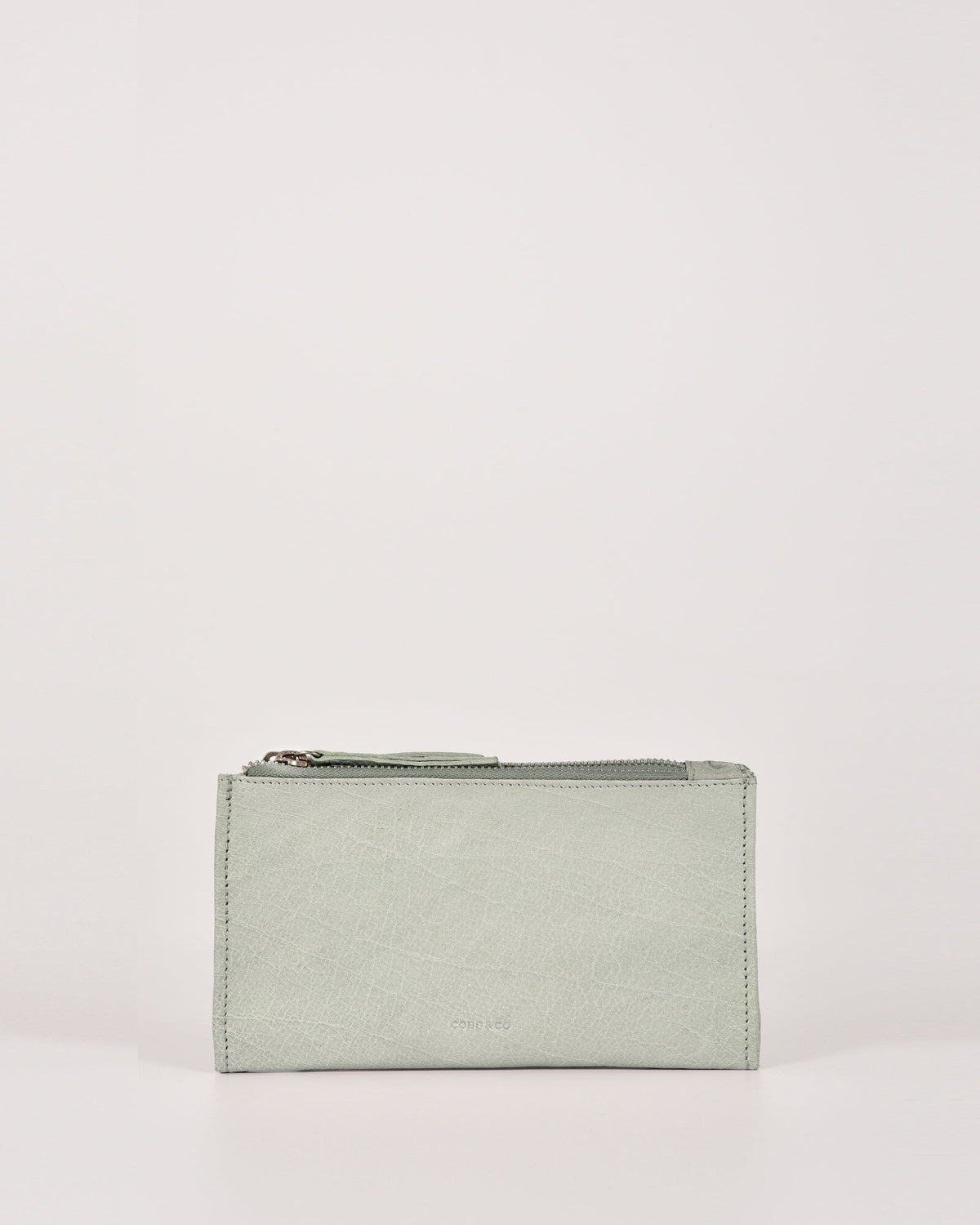 Taree Soft Leather Pouch Wallet - Mist