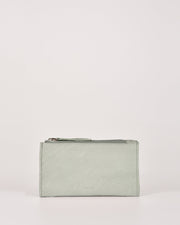 Taree Soft Leather Pouch Wallet - Mist