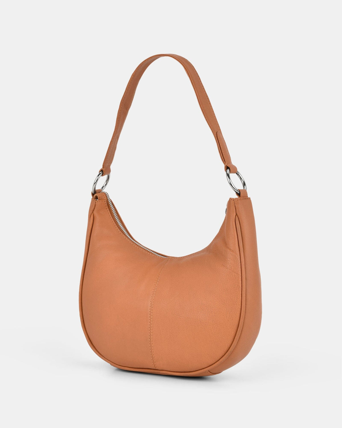 Tessa Leather Shoulder Bag - Apricot