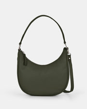 Tessa Leather Shoulder Bag - Olive