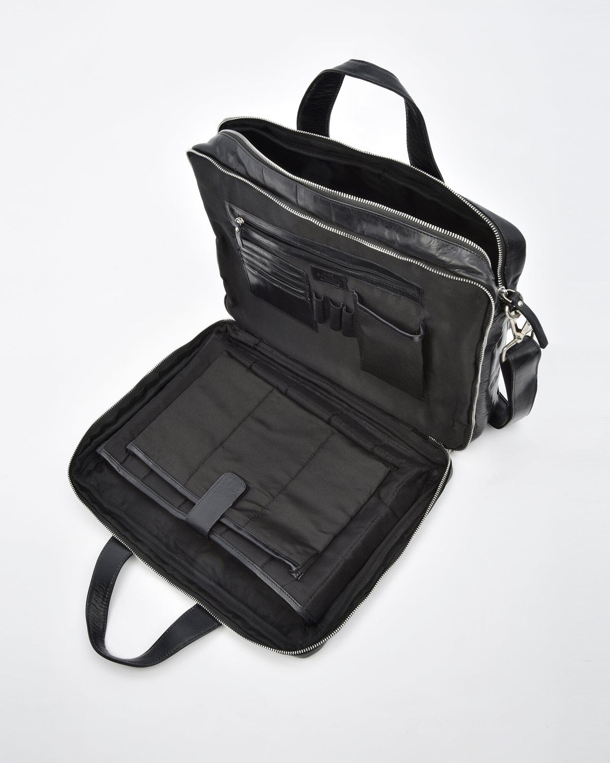 Trademark Leather Laptop Business Bag - Black