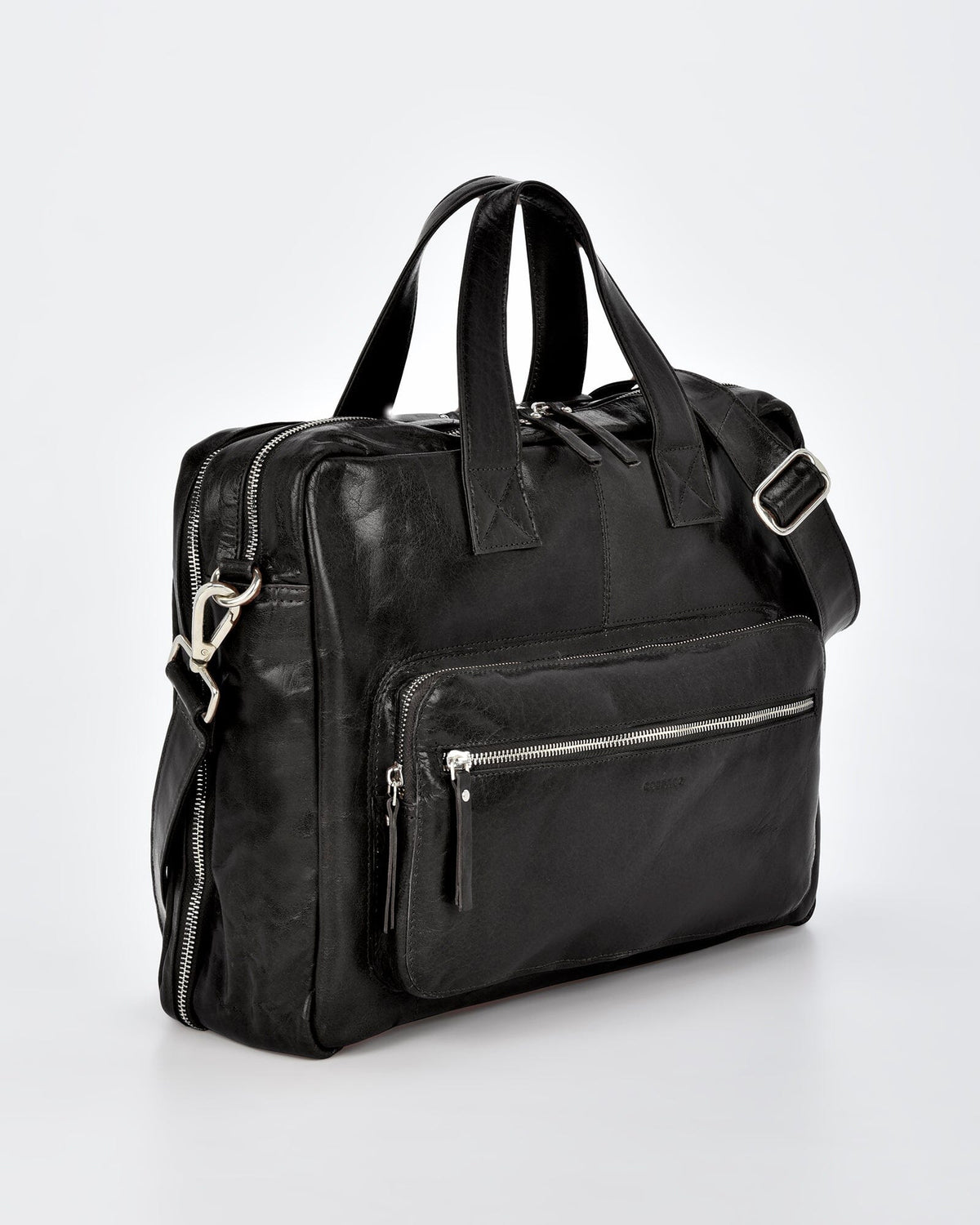 Trademark Leather Laptop Business Bag - Black