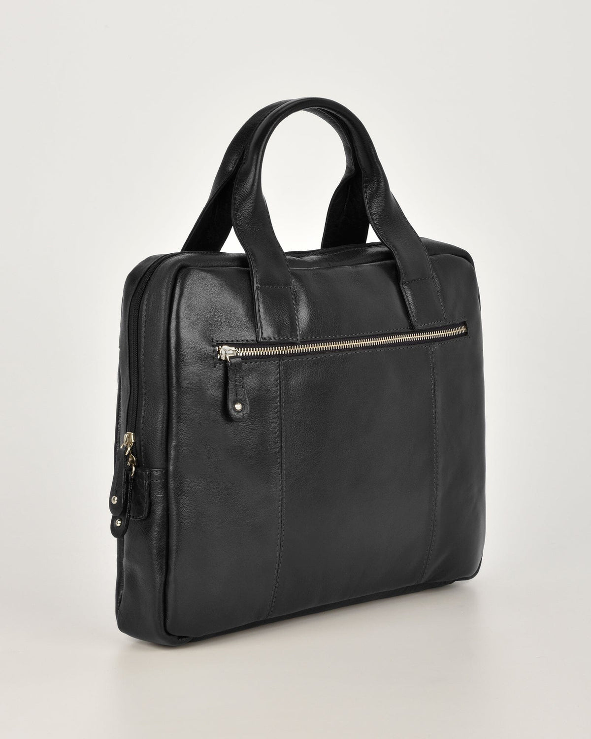 Turner Leather Briefcase - Black