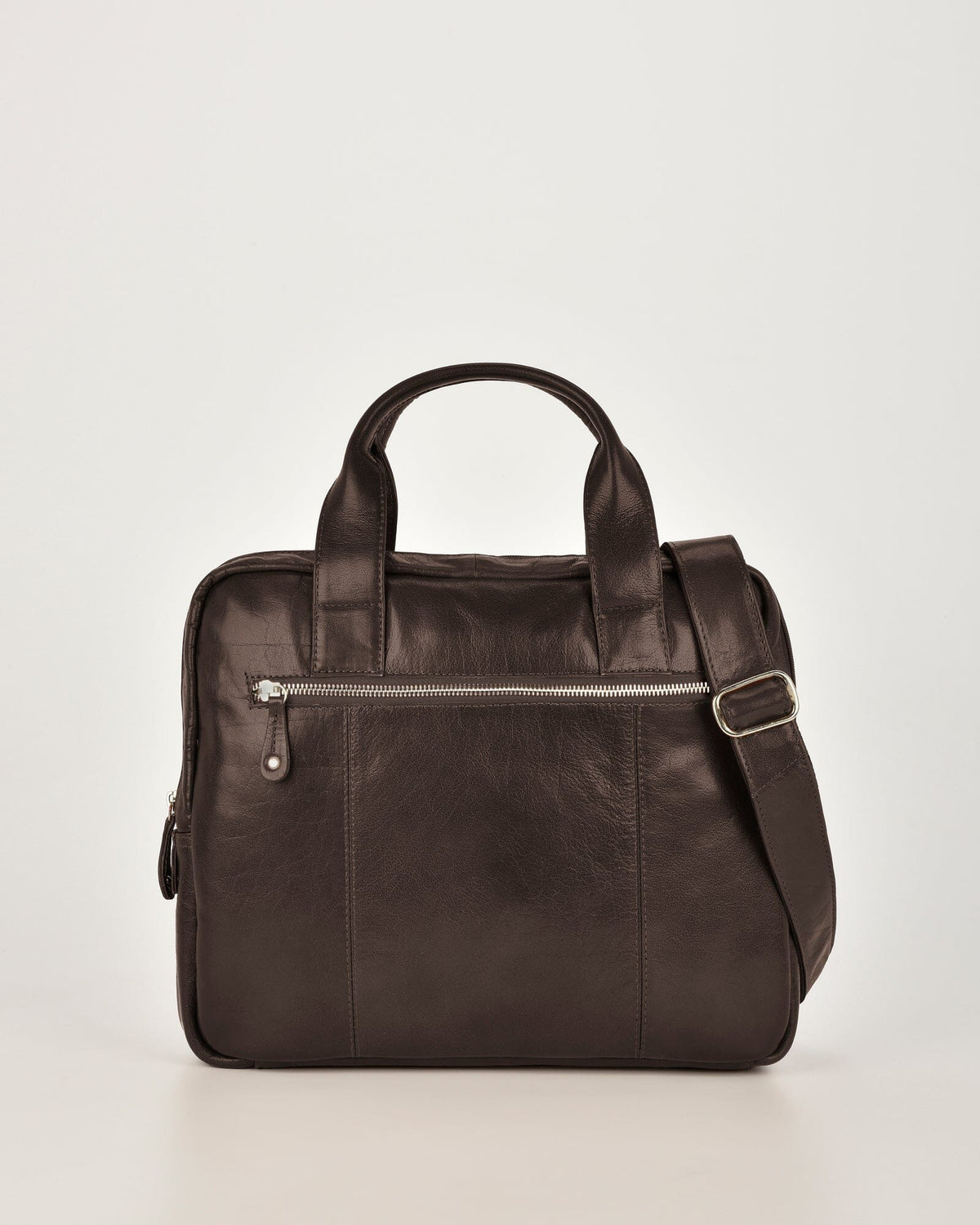Turner Leather Briefcase - Chocolate