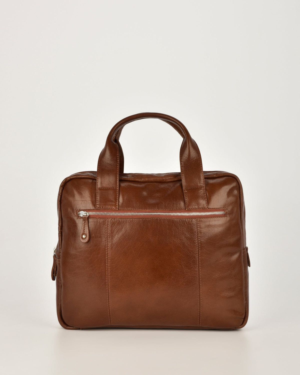 Turner Leather Briefcase - Cognac