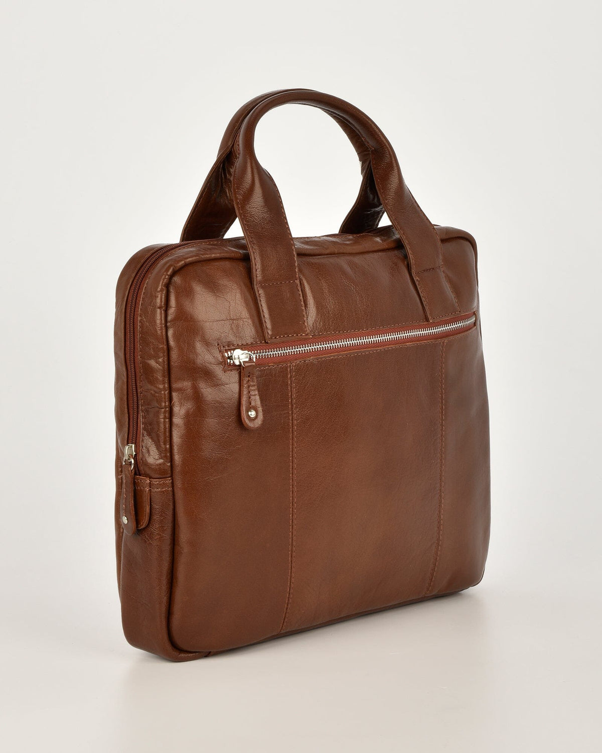 Turner Leather Briefcase - Cognac